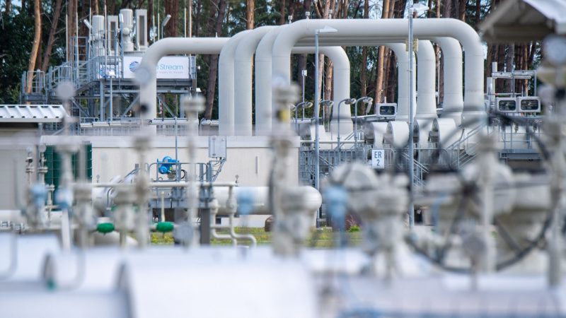 Die Gasempfangsstation der Ostseepipeline Nord Stream 1 im mecklenburgischen Lubmin.