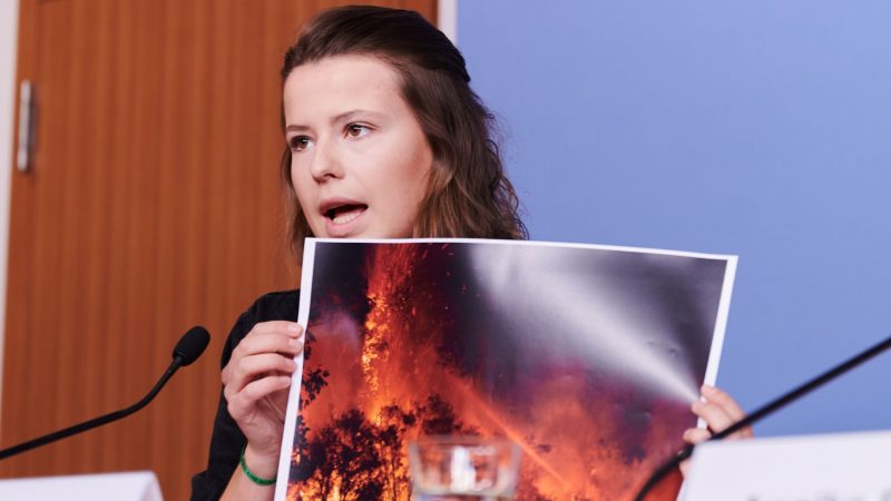 Klimaaktivistin Luisa Neubauer fordert ein Sondervermögen von 100 Milliarden Euro fürs Klima.
