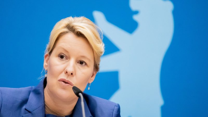 Die Regierende Bürgermeisterin von Berlin: Franziska Giffey.