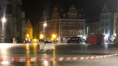 Explosion auf Marktplatz in Halle – zwei Schwerverletzte