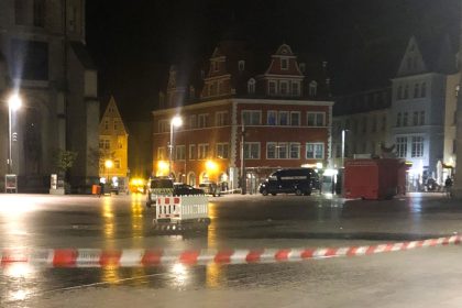 Explosion auf Marktplatz in Halle – zwei Schwerverletzte