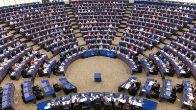 Der Sitzungssaal des EU-Parlaments in Straßburg (Archivbild).