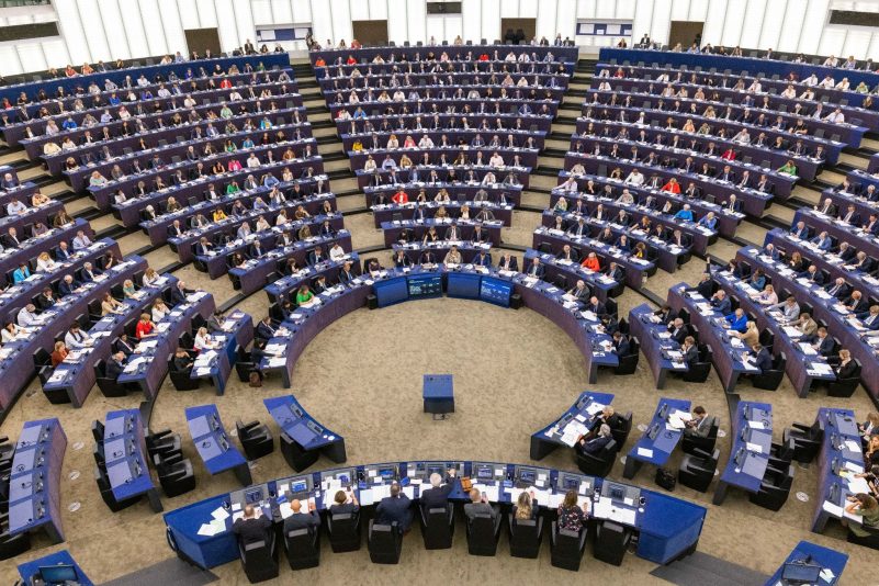 Der Sitzungssaal des EU-Parlaments in Straßburg (Archivbild).