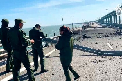 Massive Schäden nach Explosion auf Krim-Brücke