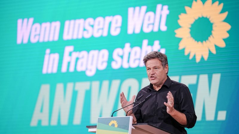 Robert Habeck beim Grünen-Bundesparteitag in Bonn.