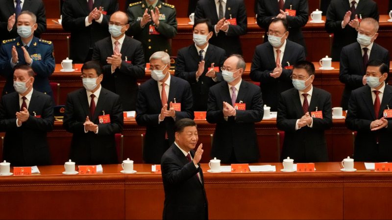Xi Jinping kommt zur Eröffnungszeremonie des 20. Kongresses der Kommunistischen Partei Chinas.