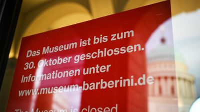 Nach Brei-Attacke: Museum Barberini öffnet am Montag