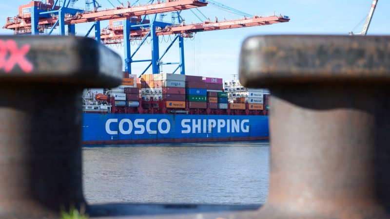 Trotz der Kritik einiger Ministerien darf der chinesische Konzern Cosco am Hamburger Containerterminal Tollerort einsteigen.