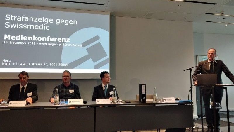 Medienkonferenz in Zürich am 14. November 2022.