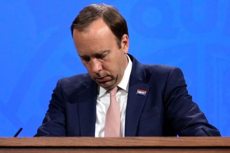 Der britische Ex-Gesundheitsminister Matt Hancock ist schon öfter wegen seines Verhaltens negativ aufgefallen.