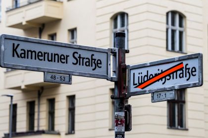 Neue Straßennamen im Afrikanischen Viertel von Berlin-Mitte
