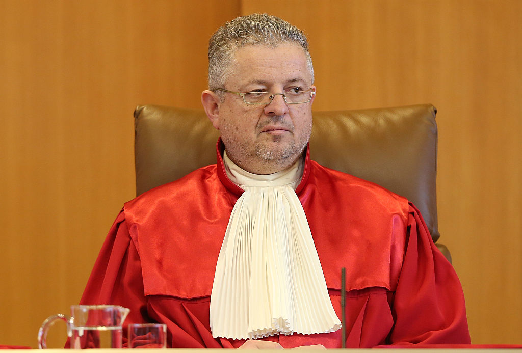 Richter Peter Huber, Mitglied des Zweiten Senats des Bundesverfassungsgerichts in Karlsruhe. Foto: Sean Gallup/Getty Images