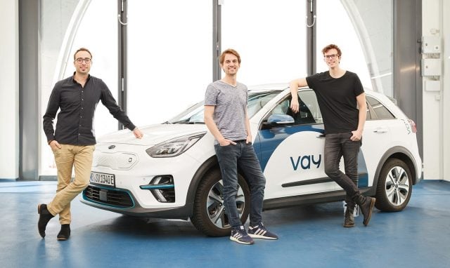 Das Vay-Gründerteam: Fabrizio Scelsi, Thomas von der Ohe, Bogdan Djukic Foto: Pressefoto Vay