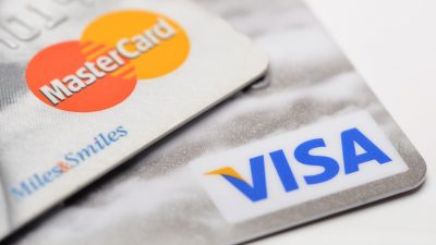 Nicht akzeptierte Visa- und Mastercard-Kreditkarten