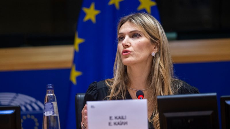 Die Vizepräsidentin des Europäischen Parlaments, Eva Kaili, in Brüssel.