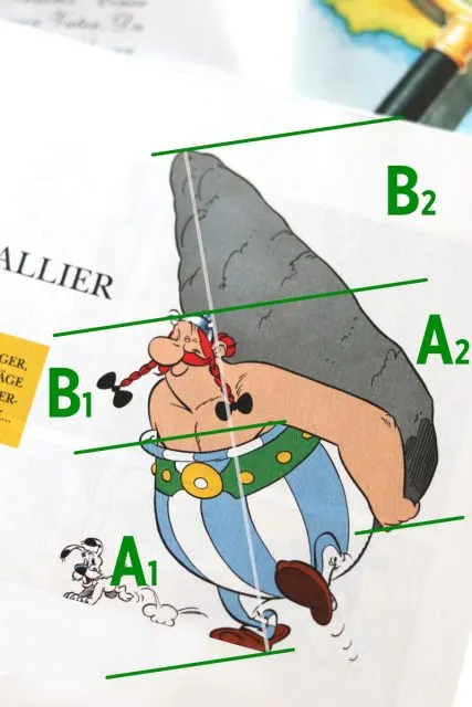 Obelix im goldenen Schnitt