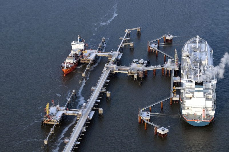 Der erste Anleger für Schiffe mit Flüssigerdgas in Wilhelmshaven.