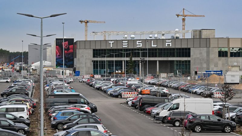 Das Werk der Tesla Gigafactory Berlin-Brandenburg.