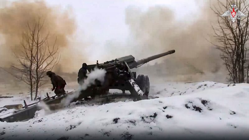 Russische Soldaten bei einem Einsatz in der Ukraine (Archivbild).
