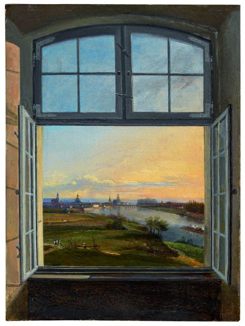 Ölmalerei „Blick auf Dresden“ (1823)