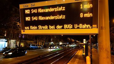 Ausnahme am Montag: Kein Streik bei U-Bahnen und Bussen in Berlin