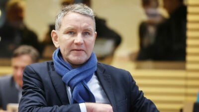 Der AfD-Politiker Björn Höcke im thüringischen Landtag.