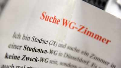 Studenten: WG-Zimmer im Schnitt 119 Euro teurer als Bafög-Wohnpauschale