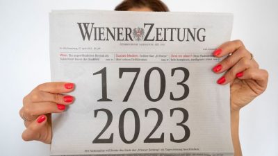 Aus der „Wiener Zeitung“ in jetziger Form