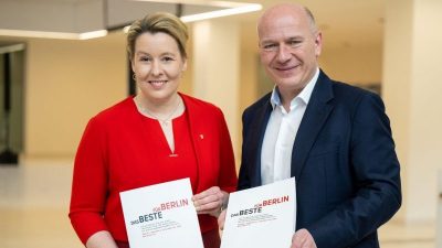 Berliner SPD-Basis: Knappe Mehrheit für Koalition mit CDU – Jusos fordern Giffeys Rücktritt