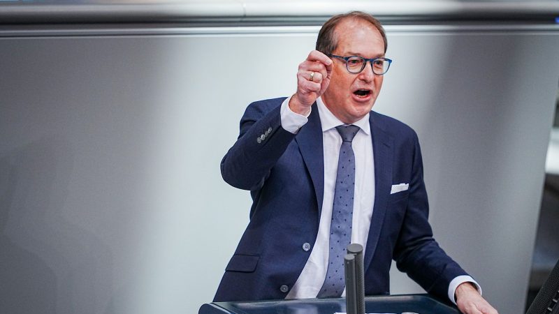 CSU-Landesgruppenchef Alexander Dobrindt wirft der Ampel-Regierung «mangelnde finanzpolitische Seriosität» vor.