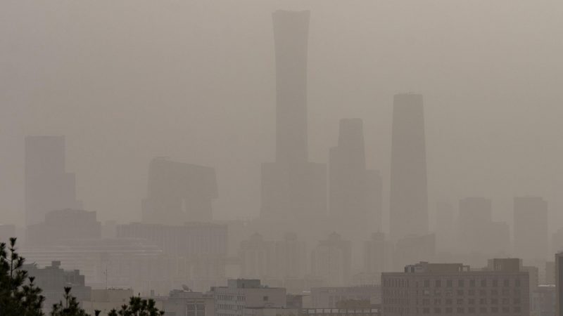 Sandsturm in Peking.