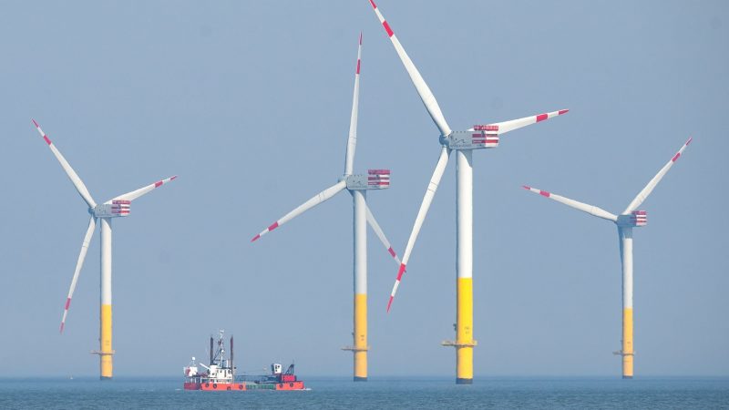Ein Offshore-Windpark in der Nordsee.