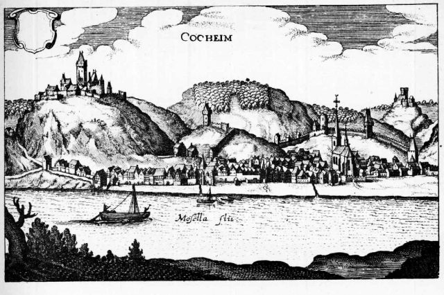 Zeichnung der Stadt Cocheim