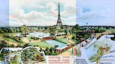 Der Turm im Wembley Park sollte den Eiffelturm in Paris um mehrere Dutzend Meter überragen.