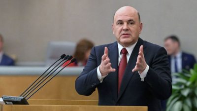 Russlands Ministerpräsident Mischustin in China eingetroffen