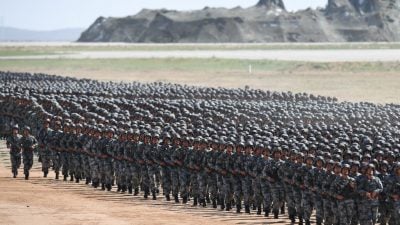 China-Armee beim Manöver