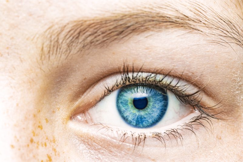 Das Auge einer attraktiven Frau
