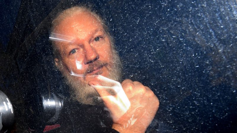 Wikileaks-Gründer Julian Assange bei Gericht in London.