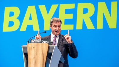 Wurde ohne Enthaltungen oder Gegenstimmen zum CSU-Spitzenkandidaten für die bayerische Landtagswahl gewählt: Parteichef Markus Söder.