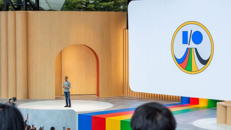 Google-Chef Sundar Pichai auf der Entwicklerkonferenz Google I/O