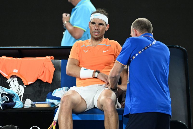 Seit seinem Zweitrunden-Aus bei den Australian Open im Januar plagen Rafael Nadal Schmerzen im Hüftbereich.
