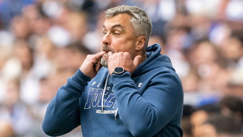 Schalke-Trainer Thomas Reis will mit seinem Team den Abstieg aus der Bundesliga verhindern.