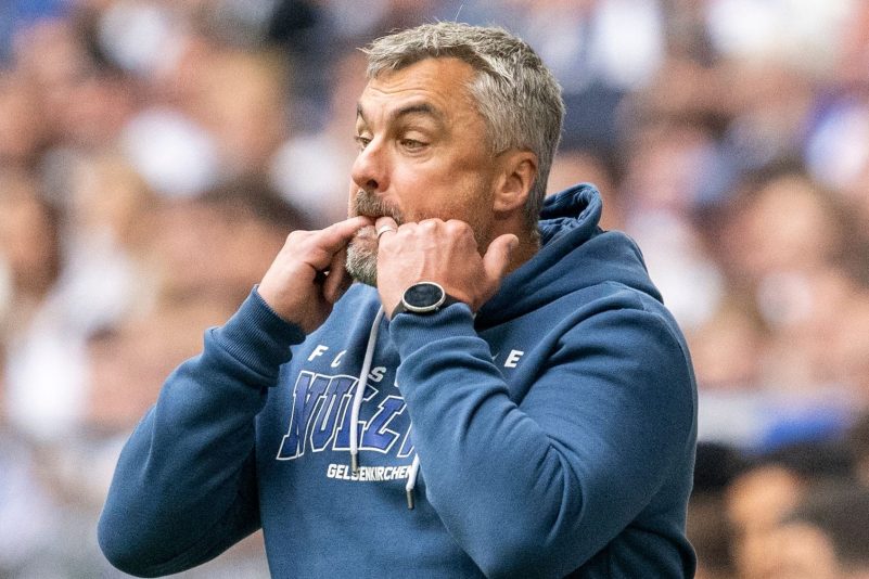 Schalke-Trainer Thomas Reis will mit seinem Team den Abstieg aus der Bundesliga verhindern.