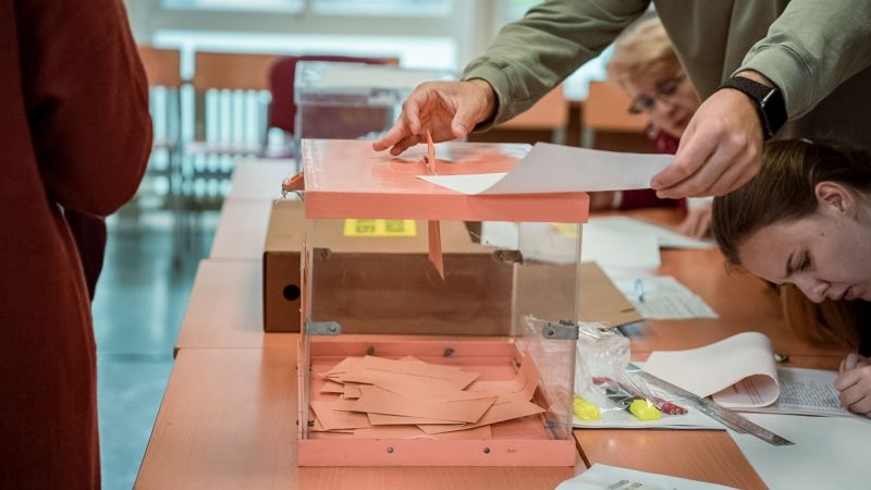 Abstimmung für die Regional- und Kommunalwahlen in Madrid.