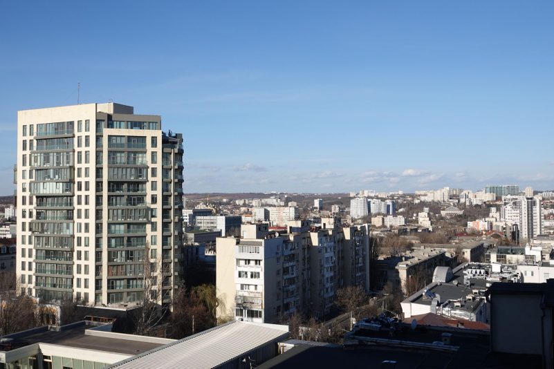 Blick auf das Zentrum von Moldaus Hauptstadt Chisinau.
