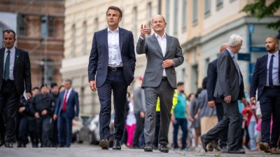 Scholz empfängt Macron bei sich „zu Hause“ in Potsdam