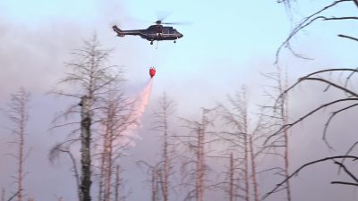 Waldbrand bei Jüterbog weitet sich aus