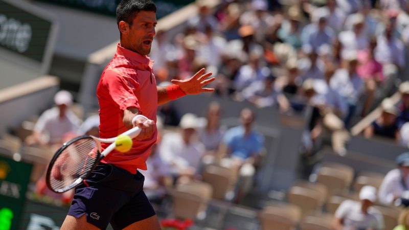 Novak Djokovic steht im Viertelfinale der French Open.