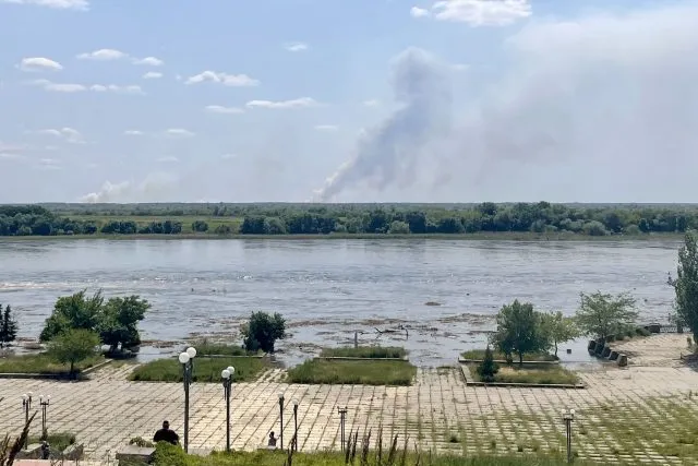 Der Dnipro ist nach der Sprengung des Kachowka-Staudamms über die Ufer getreten.