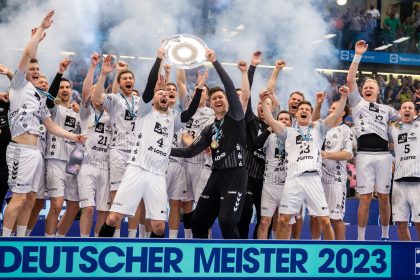 Handball mit Konfettiregen und Bierdusche: Kiel feiert 23. Meistertitel